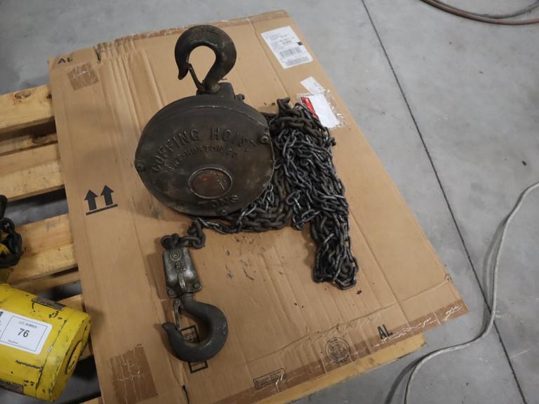 Coffing Manual 2-Ton Chain Hoist- Auction Item