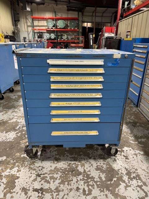 1 - PREOWNED LYON 9-DRAWER ROLLING CABINET