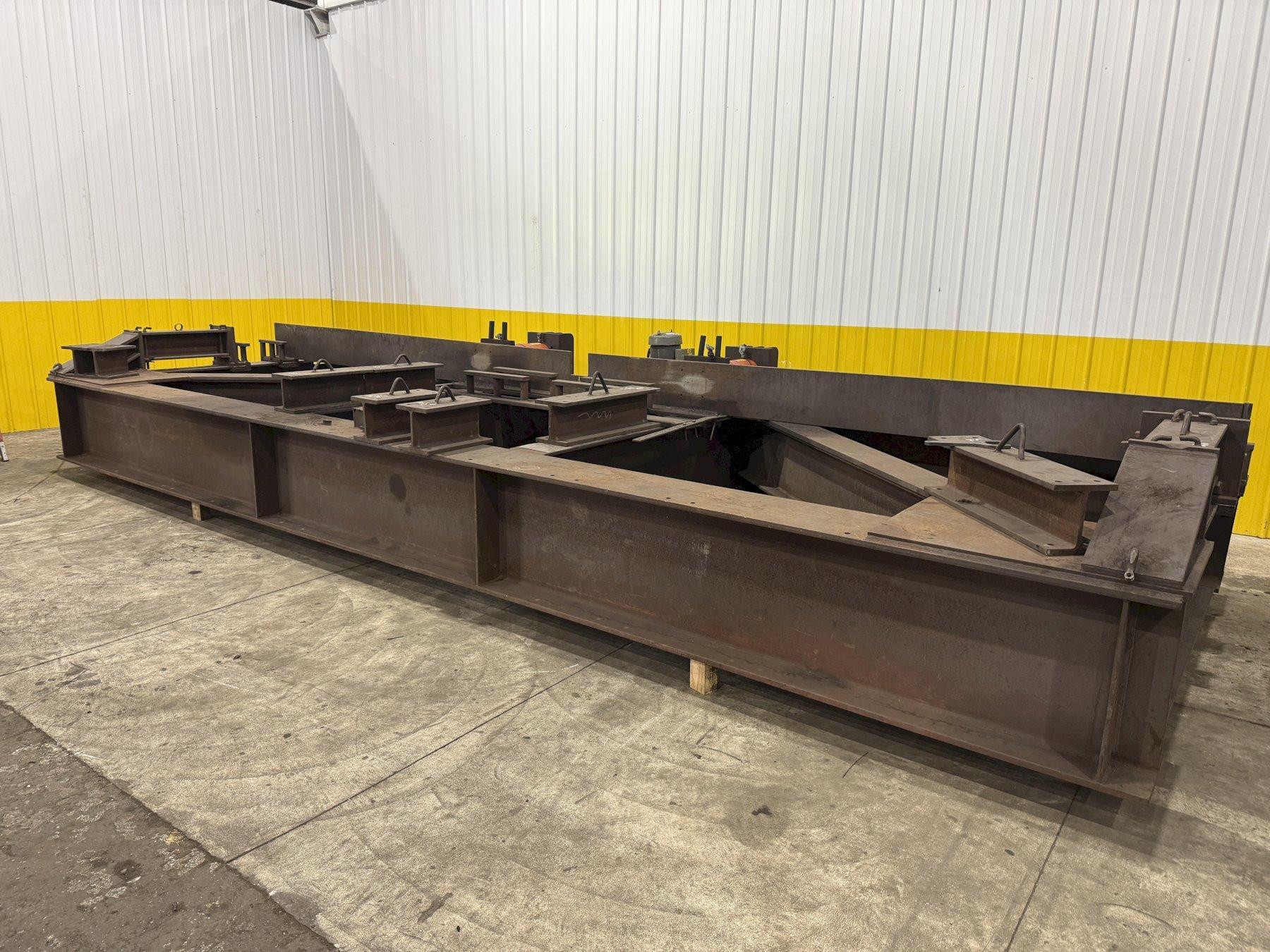 300 TON X 24' SPX POWER-TEAM HYDRAULIC I-BEAM CAMBER BENDING PRESS: STOCK #23165