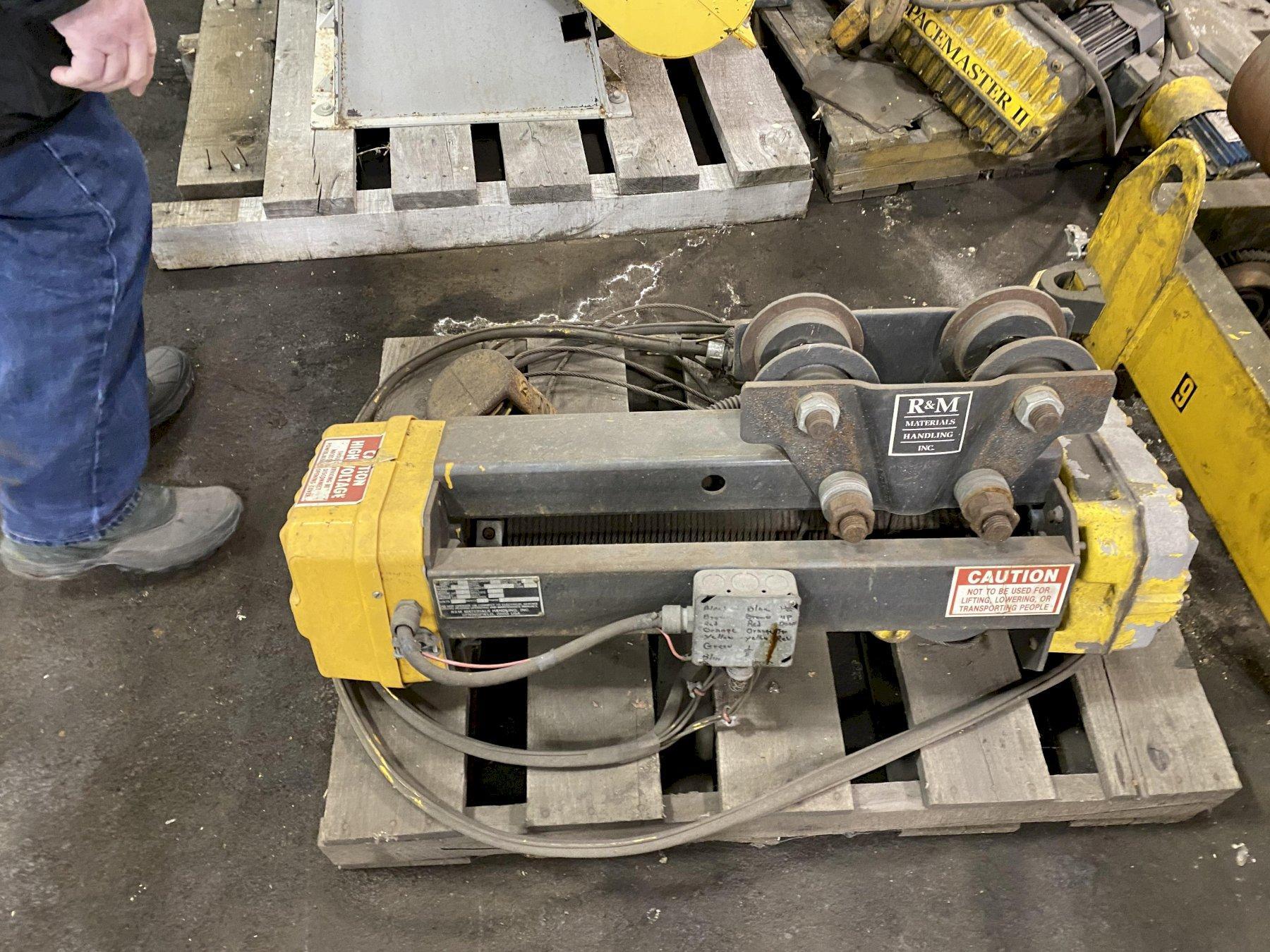 2 TON R & M UNDER HUNG CABLE HOIST. STOCK #0316022