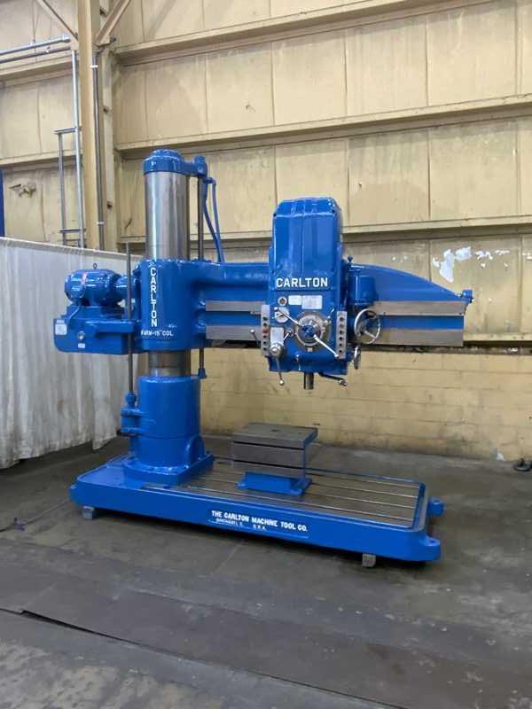 6' X 15" CARLTON RADIAL MODEL DRILLING MACHINE