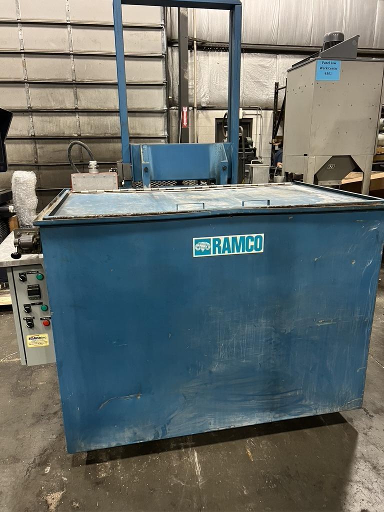 Ramco CM60EMS AJA-KLEEN Agitating Type Parts Washer. 2000 lb. capacity, (5) 30" x 56" x 14" baskets, New 2013