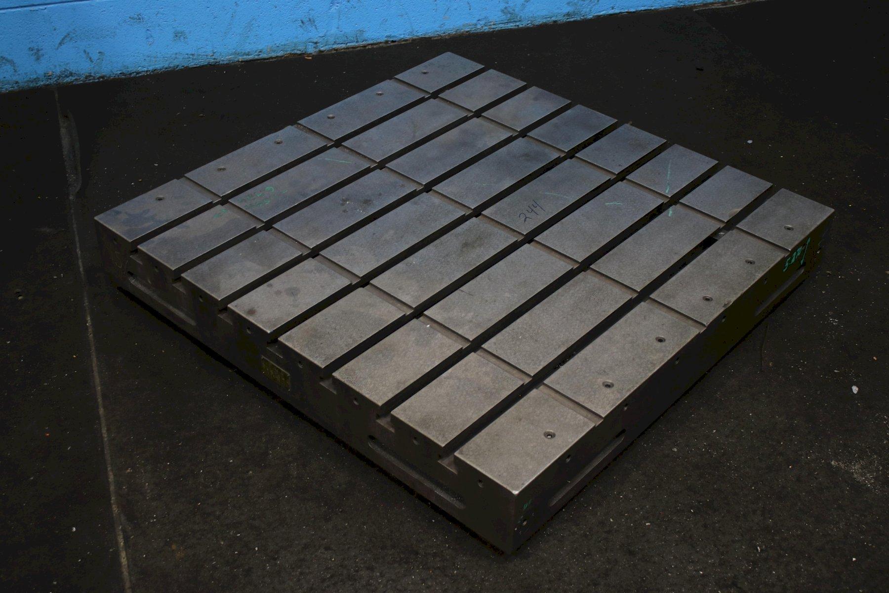 40" X 40" X 5-1/2" DEVLIEG T SLOTTED BOLSTER PLATE: STOCK #76108