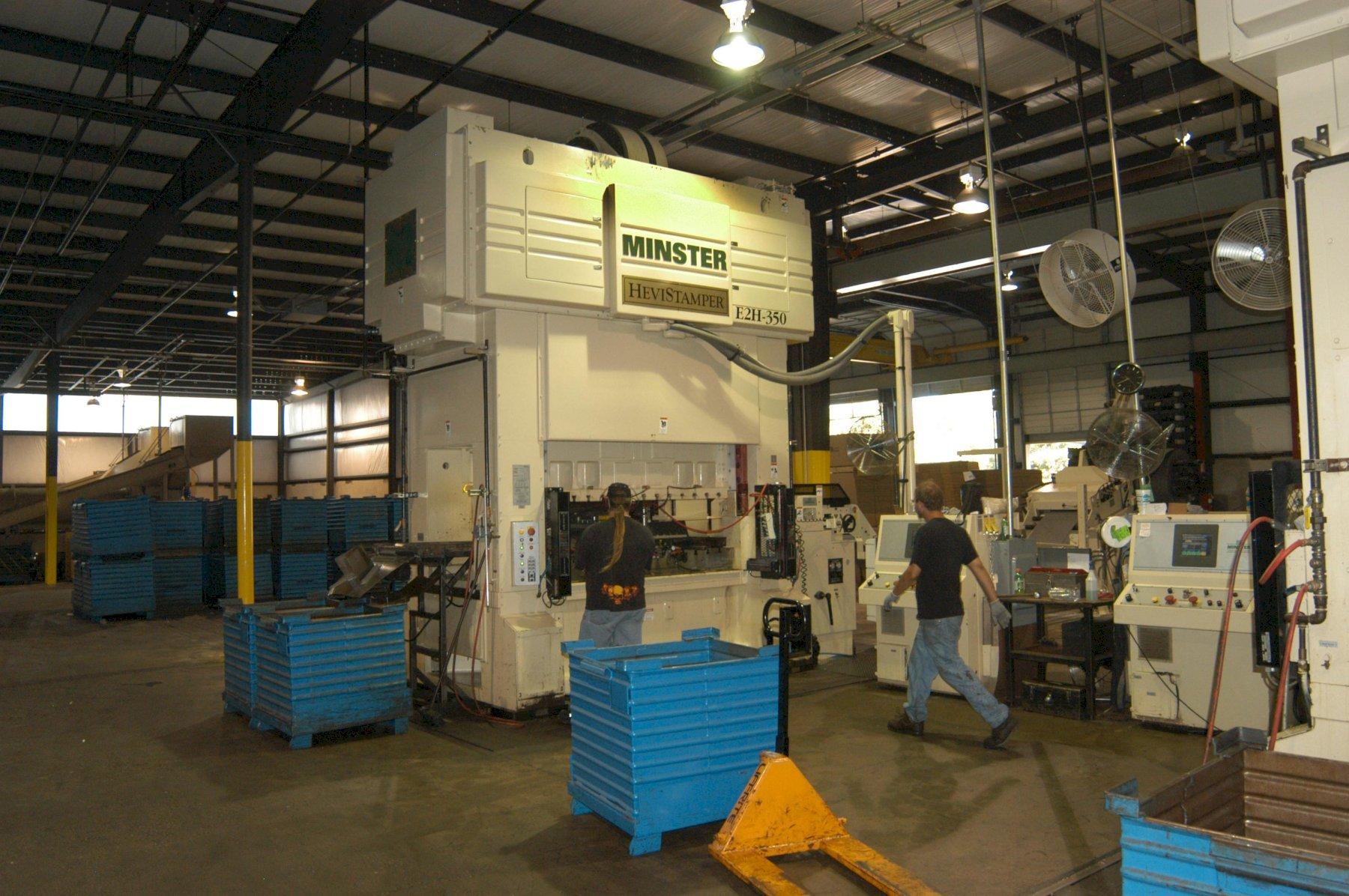 FACTORY CERTIFIED MINSTER E2H-350-86 WITH MINSTER MEF6-32 FEED LINE