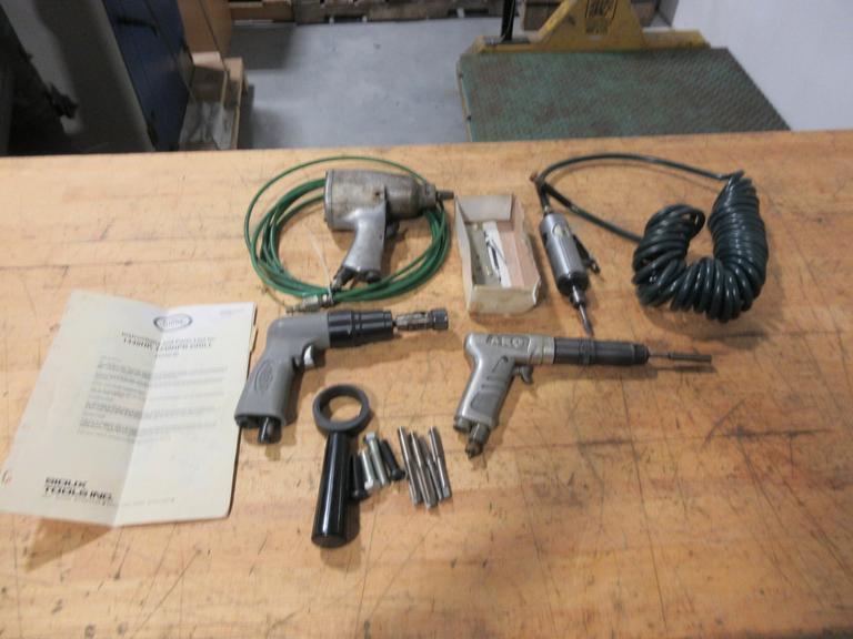 Pneumatic Tools; 1/2" Impact, Sioux Model 2P2550B Tap Gun, Die Grinder- Auction Item
