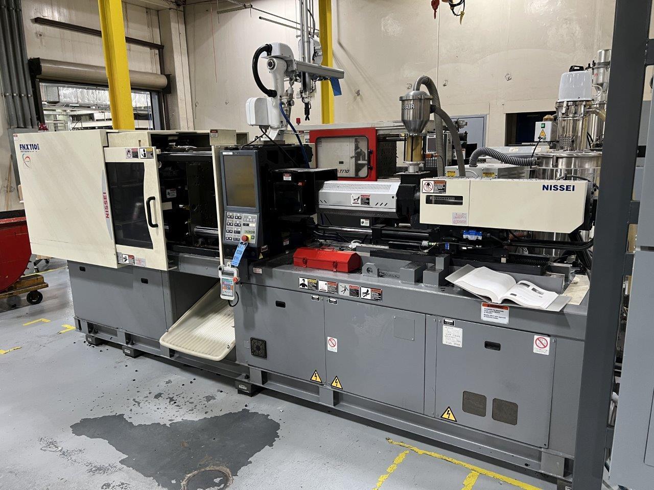 Nissei Used FNX110IIIA-12A Injection Molding Machine, 121 US Ton, 4.3 oz., yr. 2018