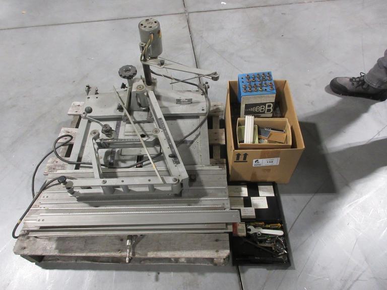 New Hermes Engravograph Machine with Letter/Number Stencils and Engraving Tools- Auction Item
