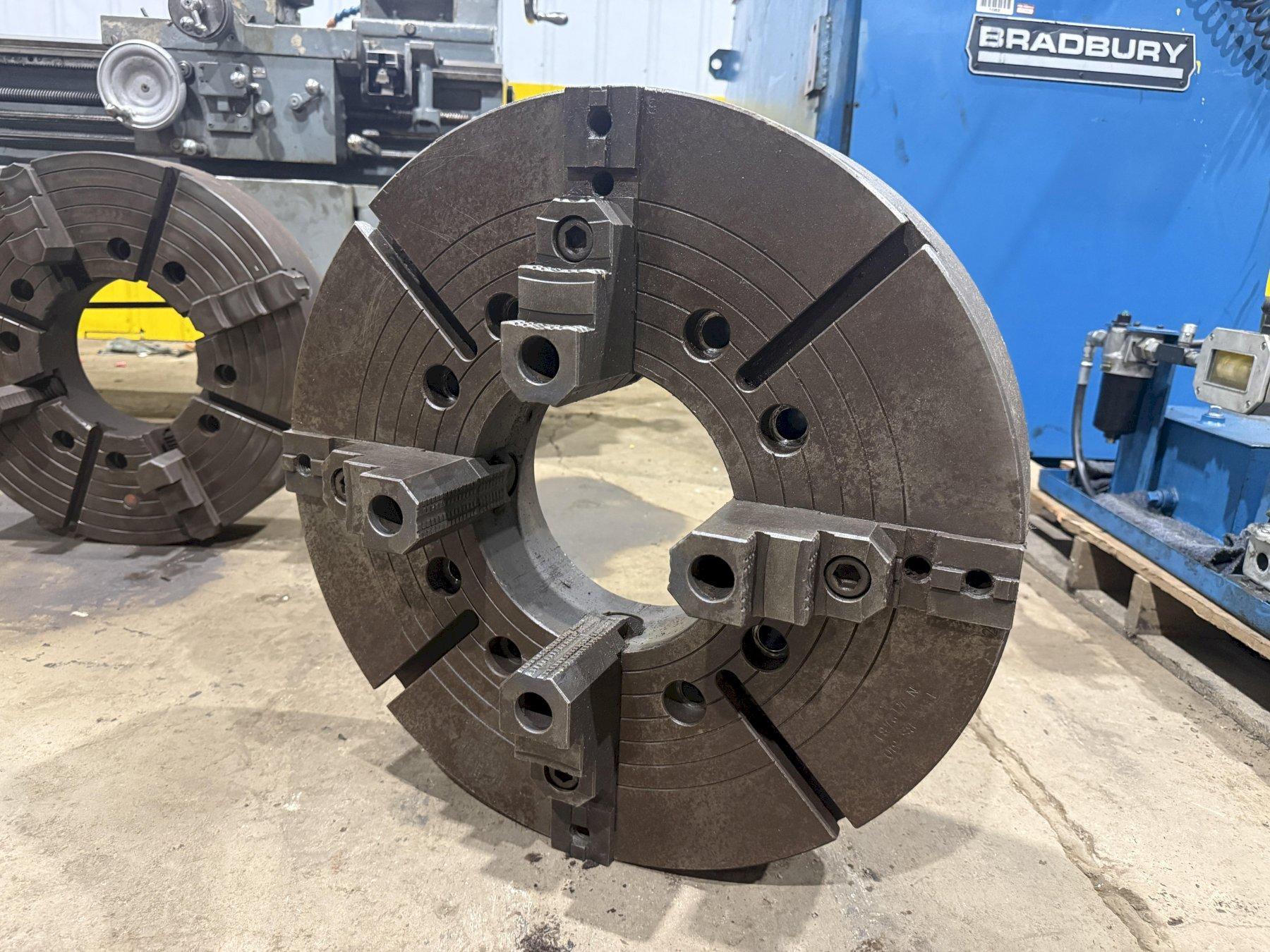9" HOLLOW SPINDLE HOLE INDEPENTANT 4-JAW LATHE CHUCK: YOBRO#26441