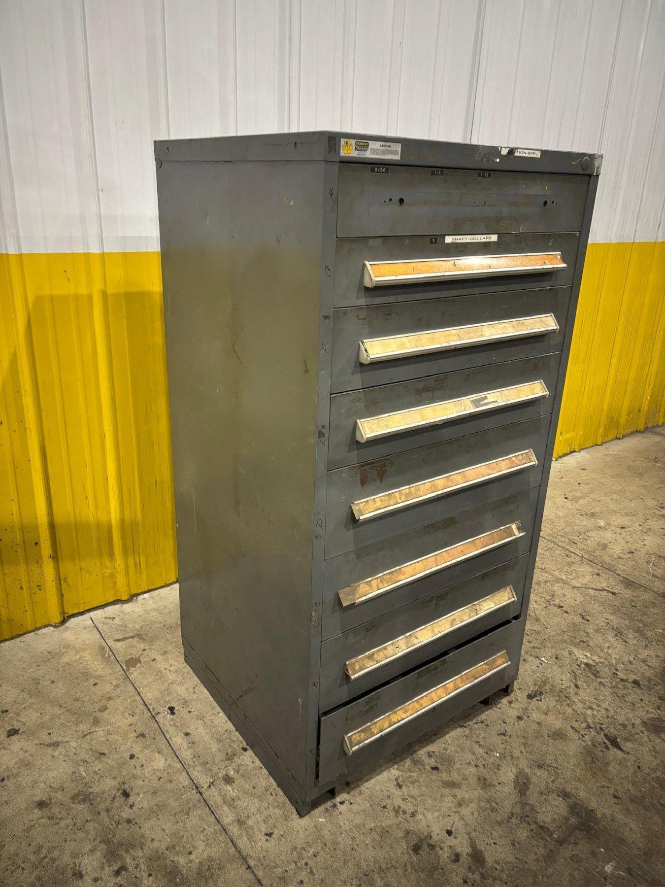 Stanley Vidmar 8-Drawer Industrial Modular Cabinet with Contents