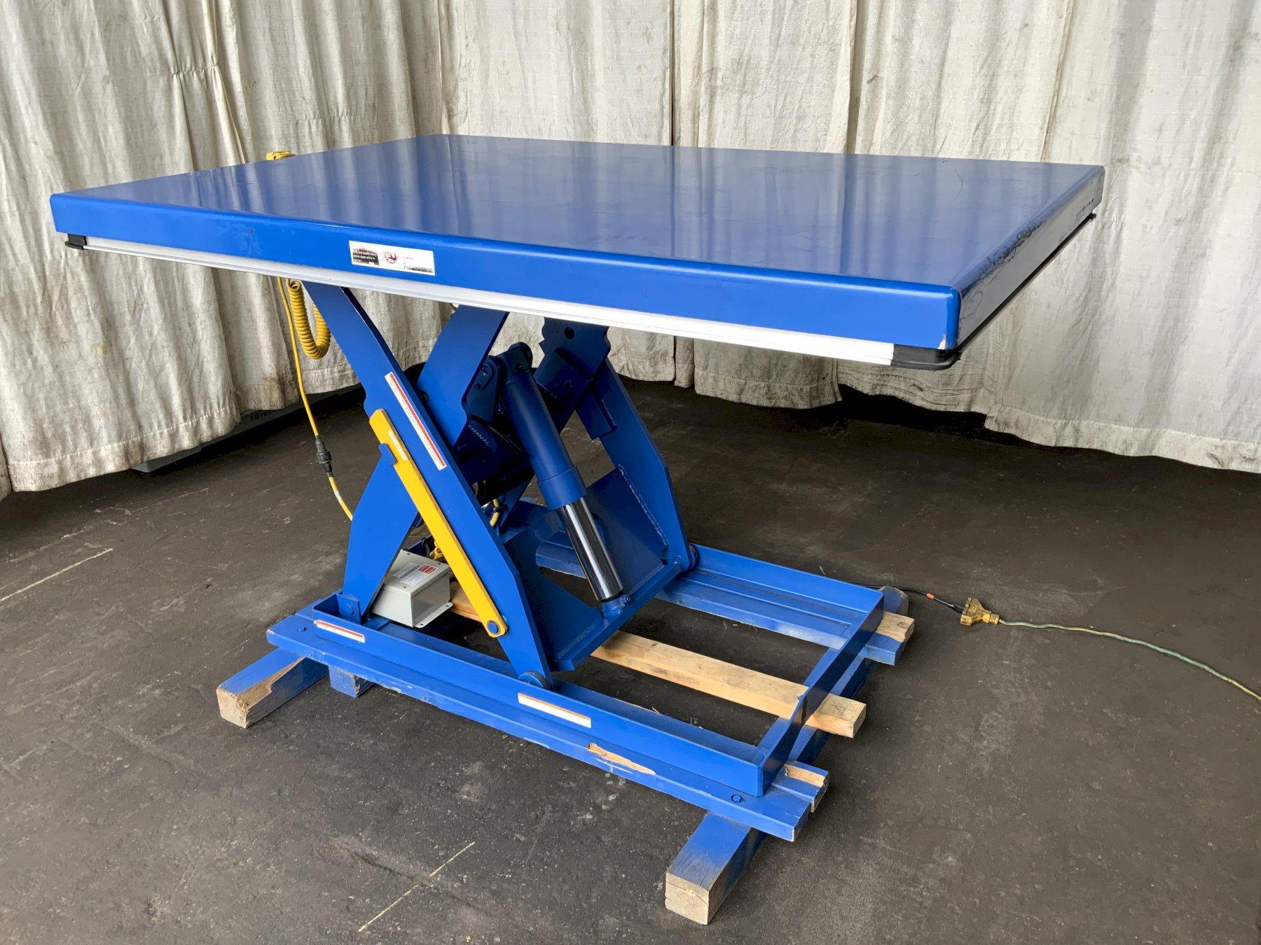 3000 LB VESTIL 48"X 72" HYDRAULIC SCISSOR LIFT TABLE: STOCK #81183