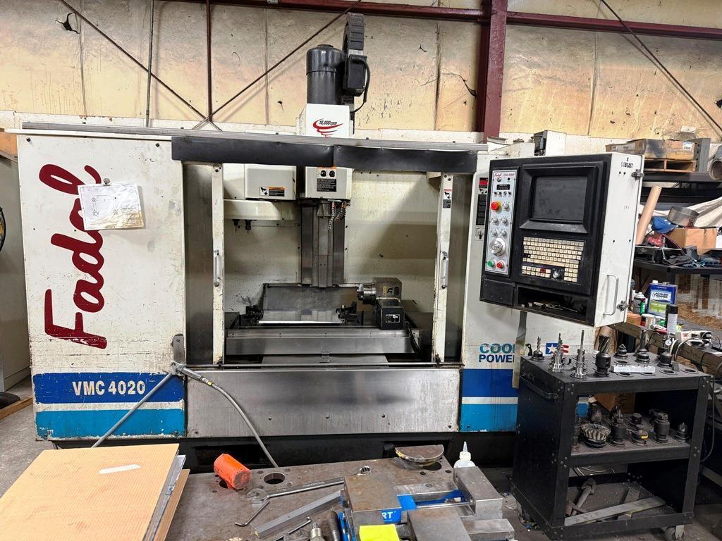 FADAL VMC 4020 CNC VERTICAL MACHINING CENTER WITH 4TH AXIS ROTARY TABLE