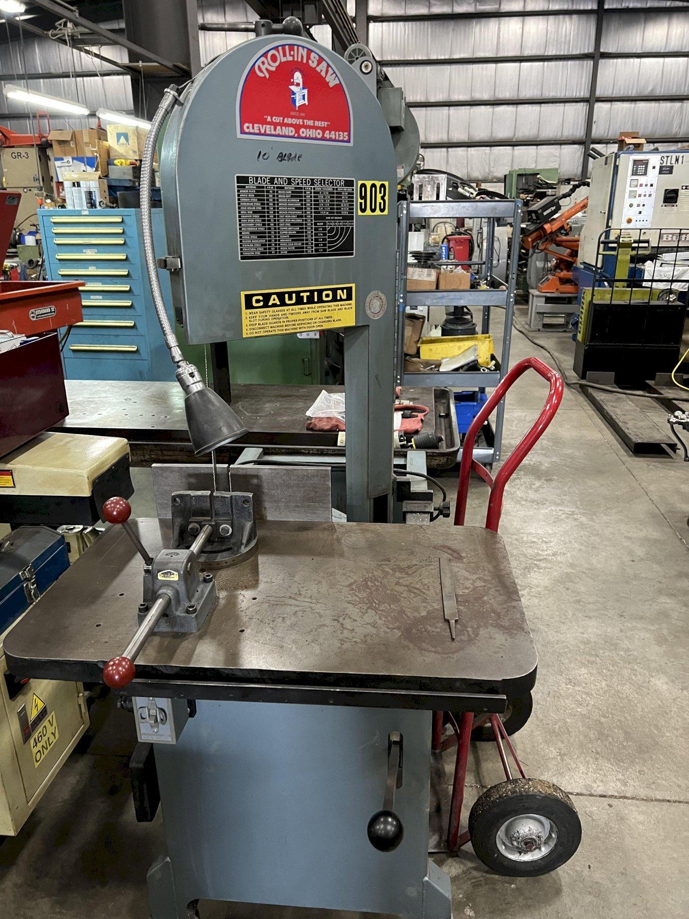 ROLL-IN-SAW GRAVITY FEED VERTICAL BAND SAW
