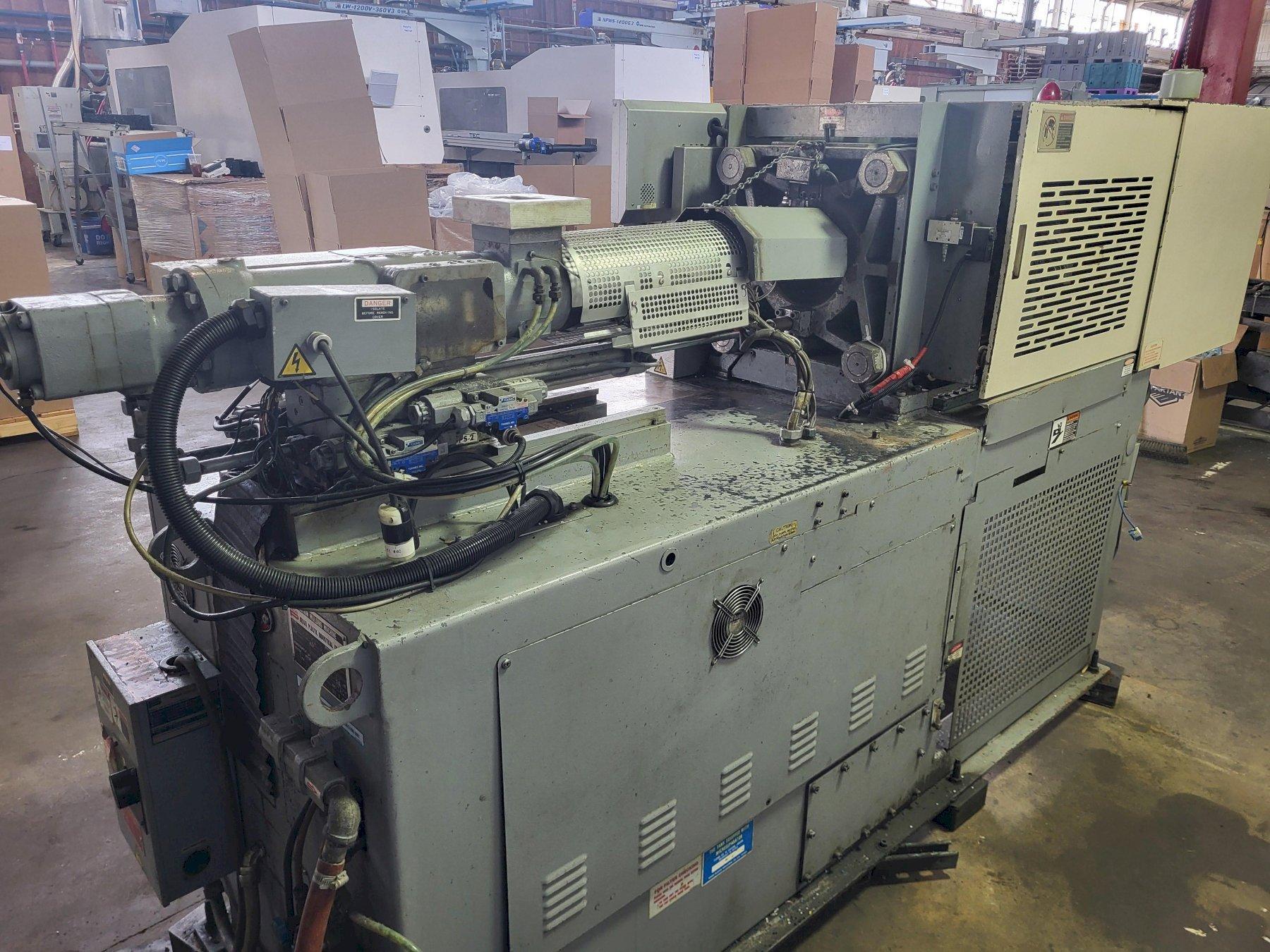 Nissei Used NS40-5A Injection Molding Machine, 44 US Ton, 2.2 oz., 460V, yr. 2004/05 (2) Available