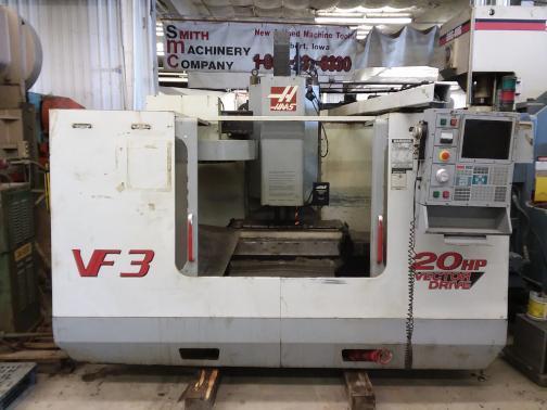1 - PREOWNED HAAS VERTICAL MACHINING CENTER, MODEL #: VF-3, S/N: 21036, YEAR 2000