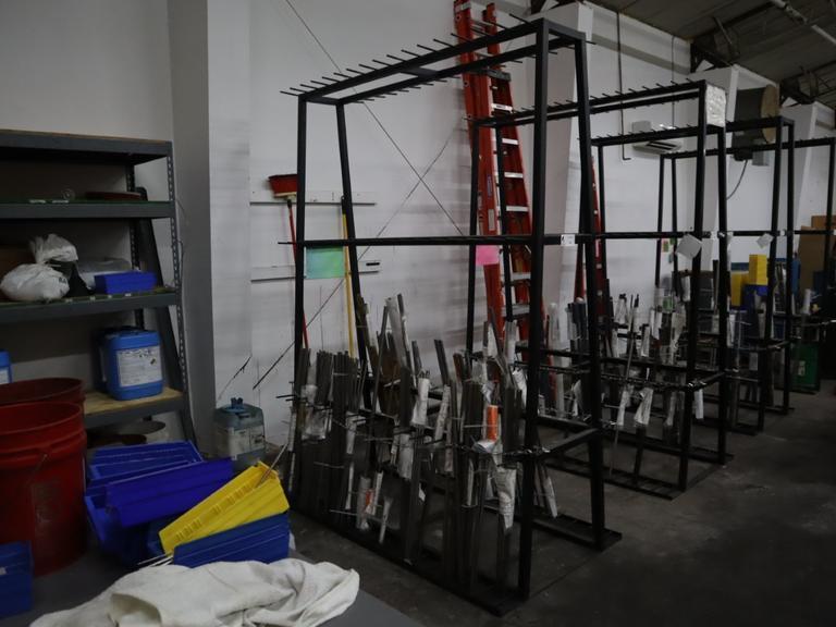 Vertical Material Storage Rack - NO CONTENTS- Auction Item