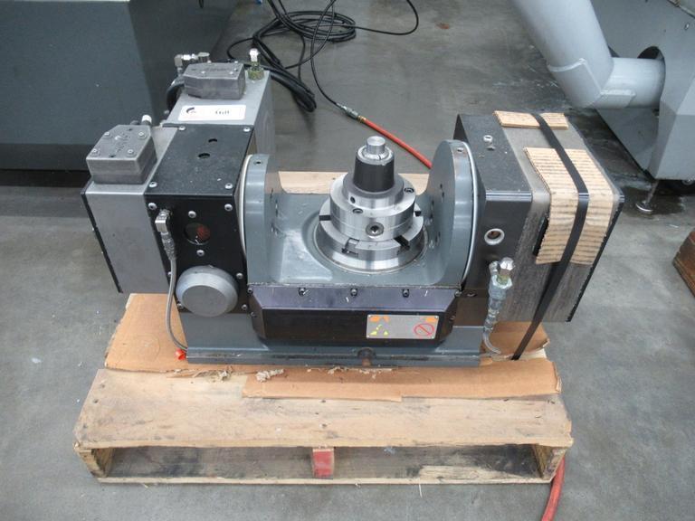 Haas TR-160Y CNC 2-Axis Programmable Trunnion Table, Sigma 5 Brushless Drives, 6" Platen, Ca bles and Connectors, Air Line- Auction Item