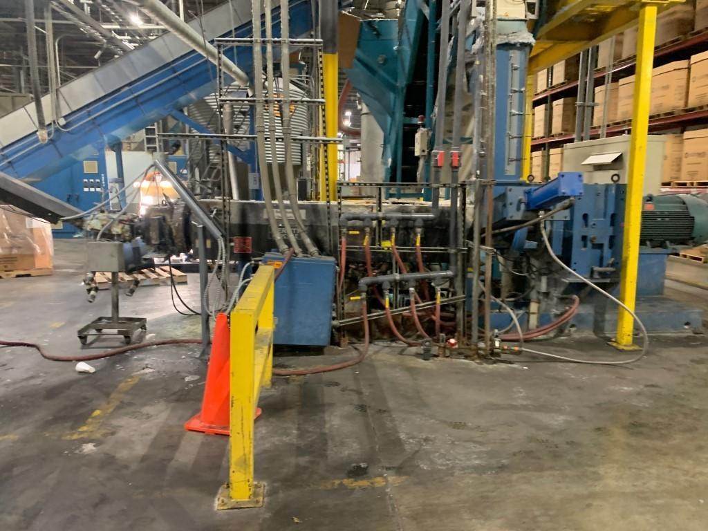 Davis Standard Used 4.5" Ram Stuffing Cascade Pelletizing Line, Xaloy Water Ring Pelletizer