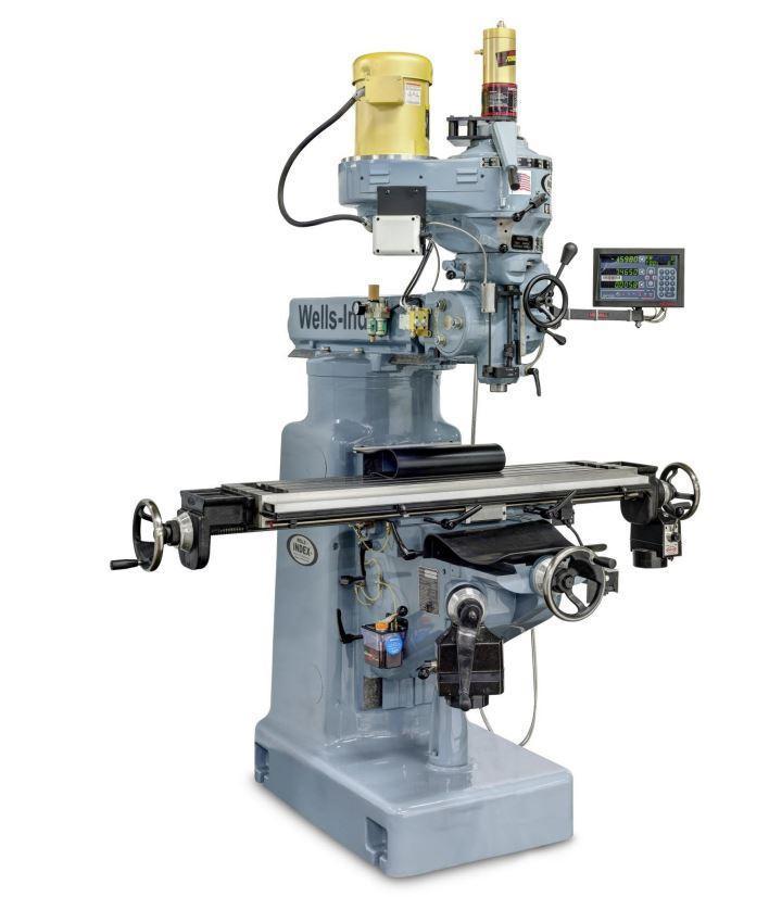 1 - NEW WELLS INDEX VERTICAL TURRET MILLING MACHINE, MODEL #: 847