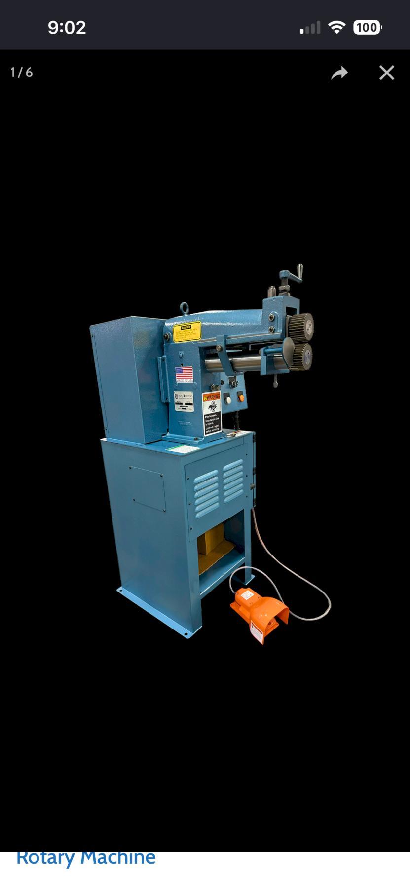 Pexto (Roper Whitney) 3617 Rotary Machine 18 gauge