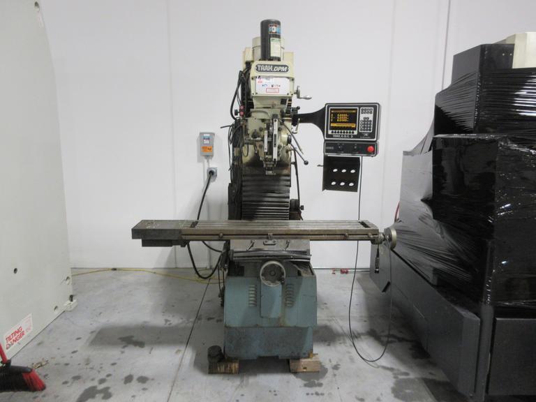 Trak DPM Bed Mill with A.G.E 3 Control Unit, 2 Axis CNC with Power Quill and Z axis Scale- Auction Item