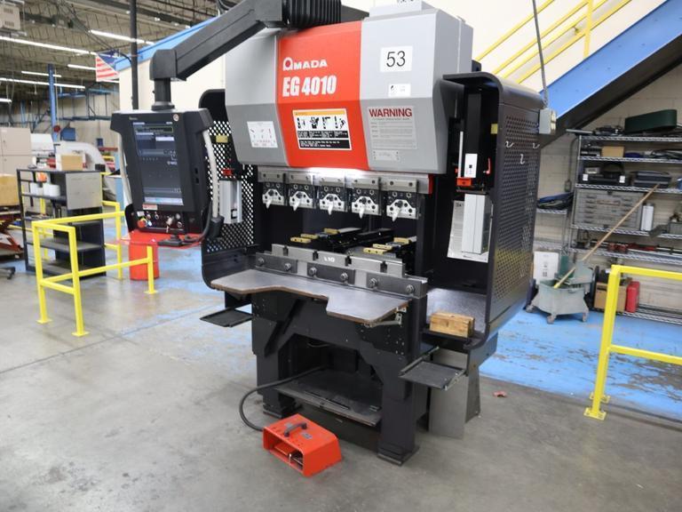 Amada EG-4010 CNC Press Brake, Electric Servo Drive, Down-Acting, AMNC 3i CNC Control, NEW 2019