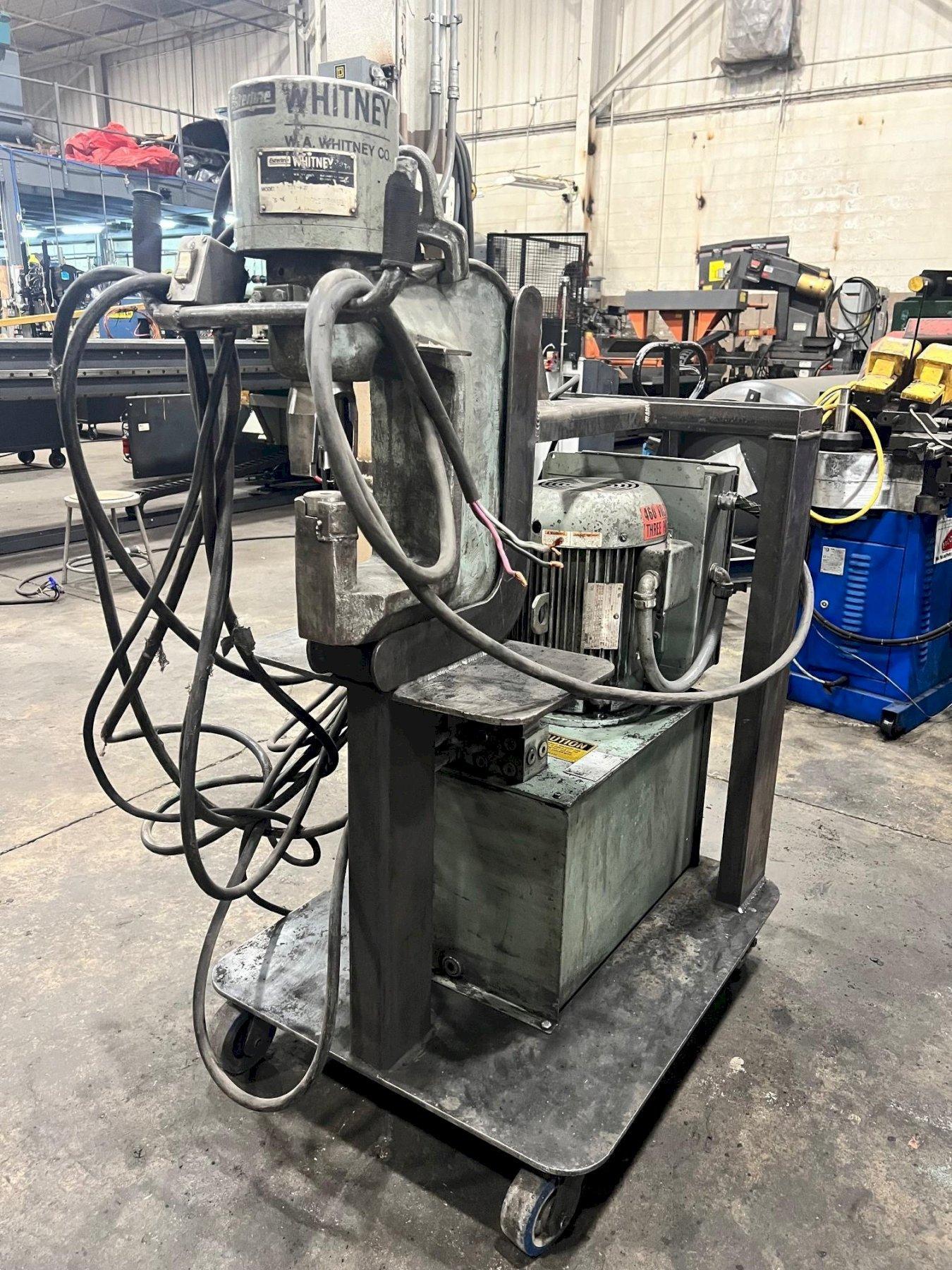 USED WHITNEY 50 TON PORTABLE HYDRAULIC WEB PUNCH MODEL 751, Stock# 11132