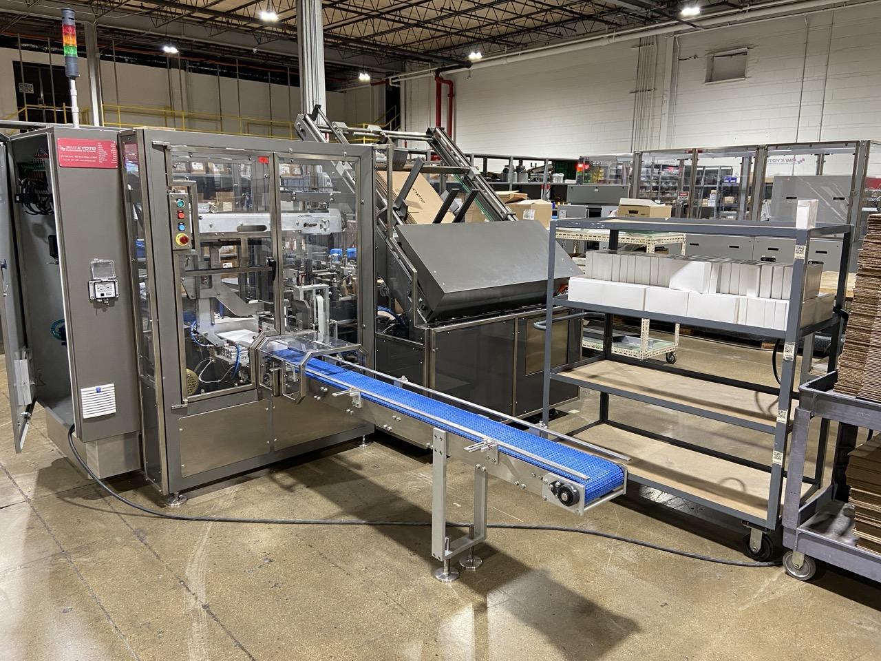 SPC3000 Compact Side Load Case Packer with Integrated Case Erector and Nordson Hot Melt Glue System, 2024