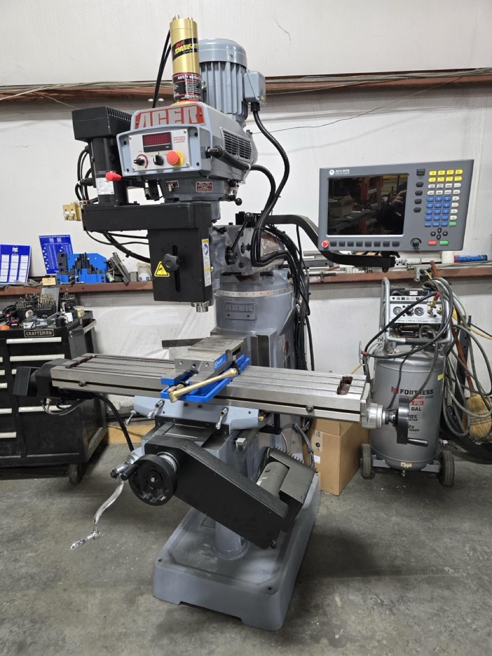Acer E-Mill 3VSII CNC Knee Mill, 2025 – 3-Axis CNC
