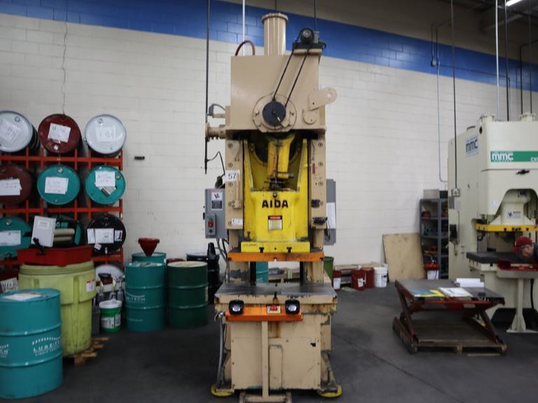 Aida PC-10 110 Ton Mechanical Punch Press, Single Ram, Eccentric Drive