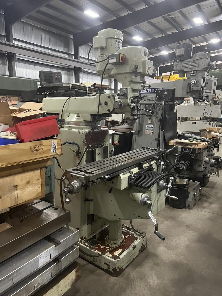 FIRST VERTICAL MILL, MODEL LC185VS, VARIABLE SPEED, POWER X, DRO