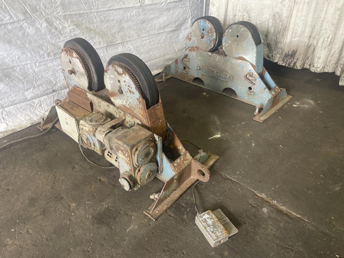 1 SET OF 15 TON PANDJIRIS MULE TANK TURNING ROLLS: STOCK #76759