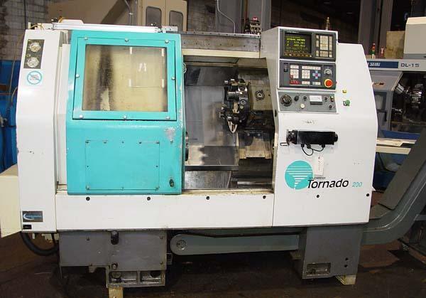 CLAUSING TORNADO 200, Fanuc 0T CNC Control, 8" 3-Jaw Power Chuck, 20.86" Swing over Bed, 9,84" Max Turning Diameter, 15.74" Max Turning Length, Programmable Tailstock, New 1998.