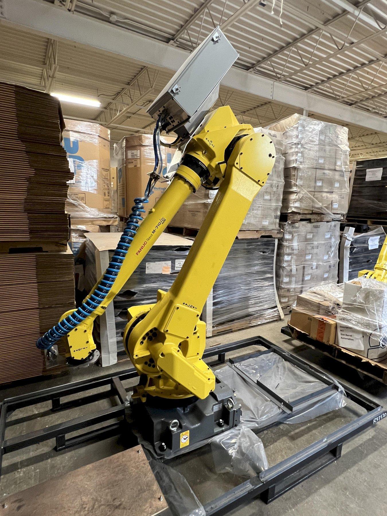 6 AXIS FANUC ROBOT ARM, MODEL M-710i-C 45M, R-30iB PLUS CONTROL, TEACH PENDANT, UNUSED, 2021