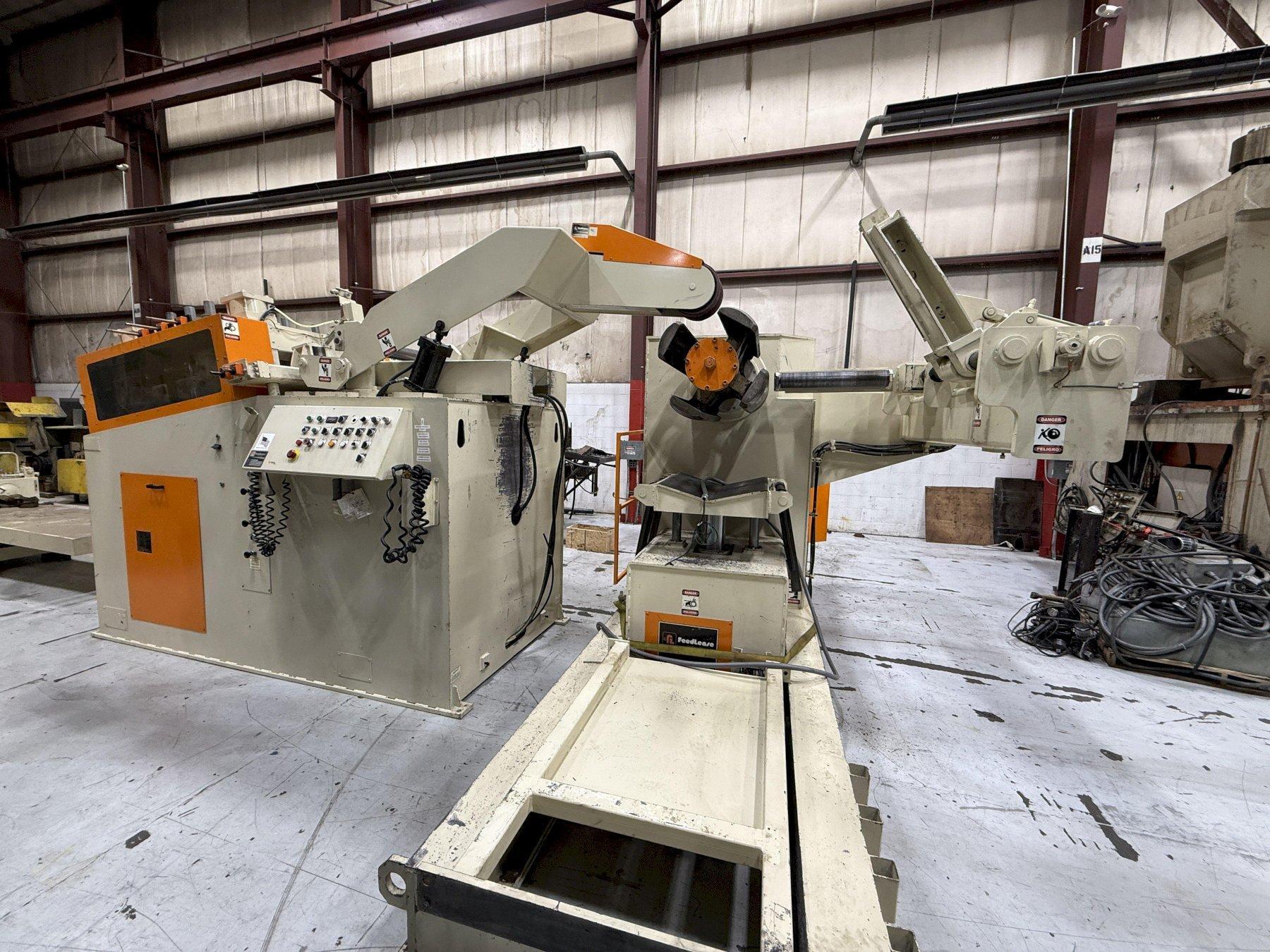 25,000 lbs. x 30" wide Feed Lease High Strength Steel Coil Feed Line For Sale, Year 2013