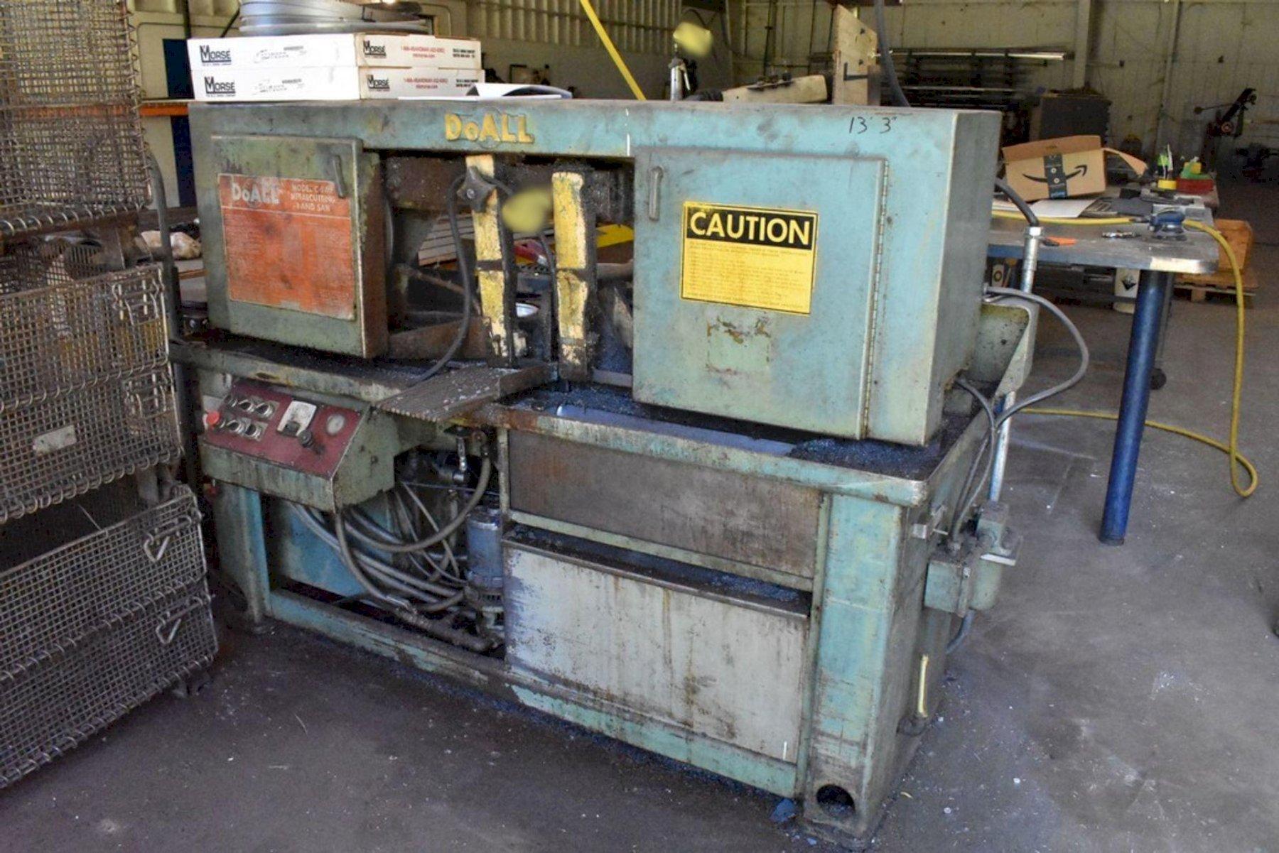 1 - PREOWNED DOALL AUTOMATIC HORIZONTAL BANDSAW, MODEL #: C-9AV, S/N: 297-74157