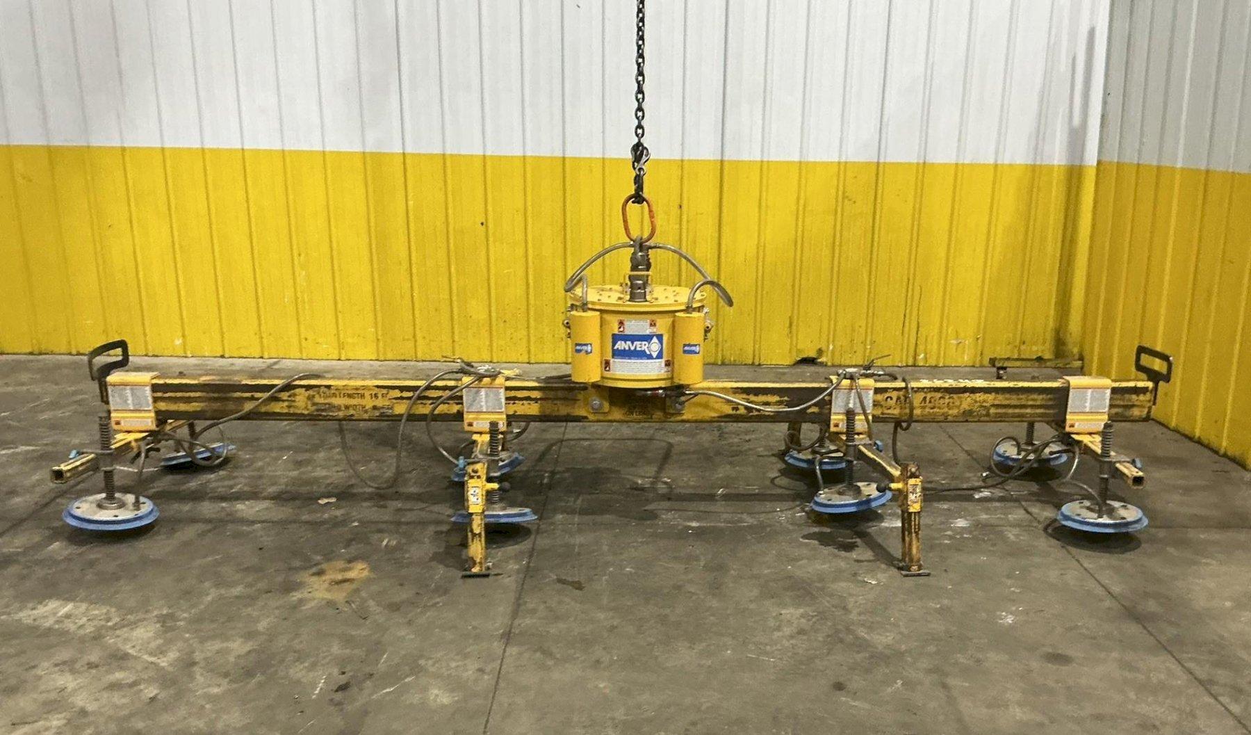 4000 LBS X 16' ANVER MODEL #M250M-L VACUUM SHEET LIFTER 2014 :  YOBRO #26248