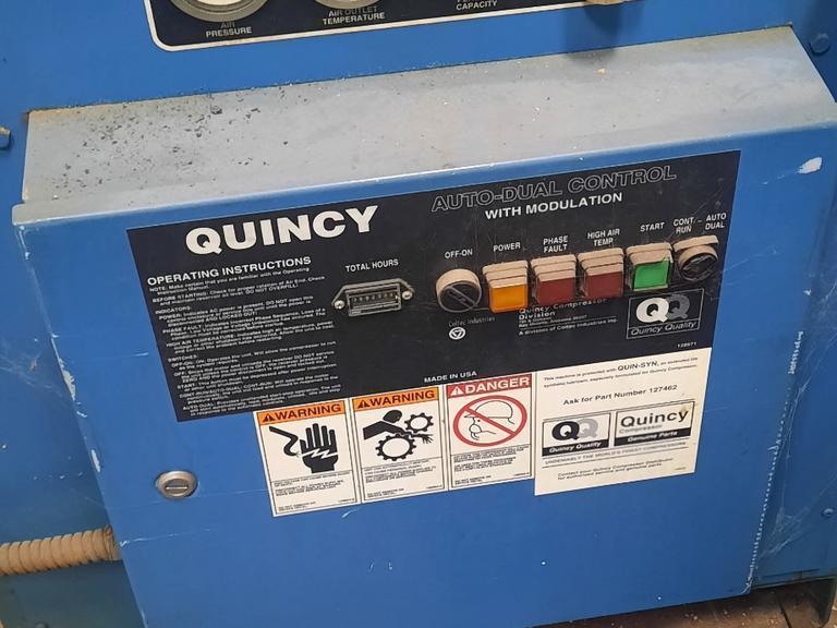 Quincy QMBDACA120 10 HP Rotary Screw Air Compressor- Auction Item