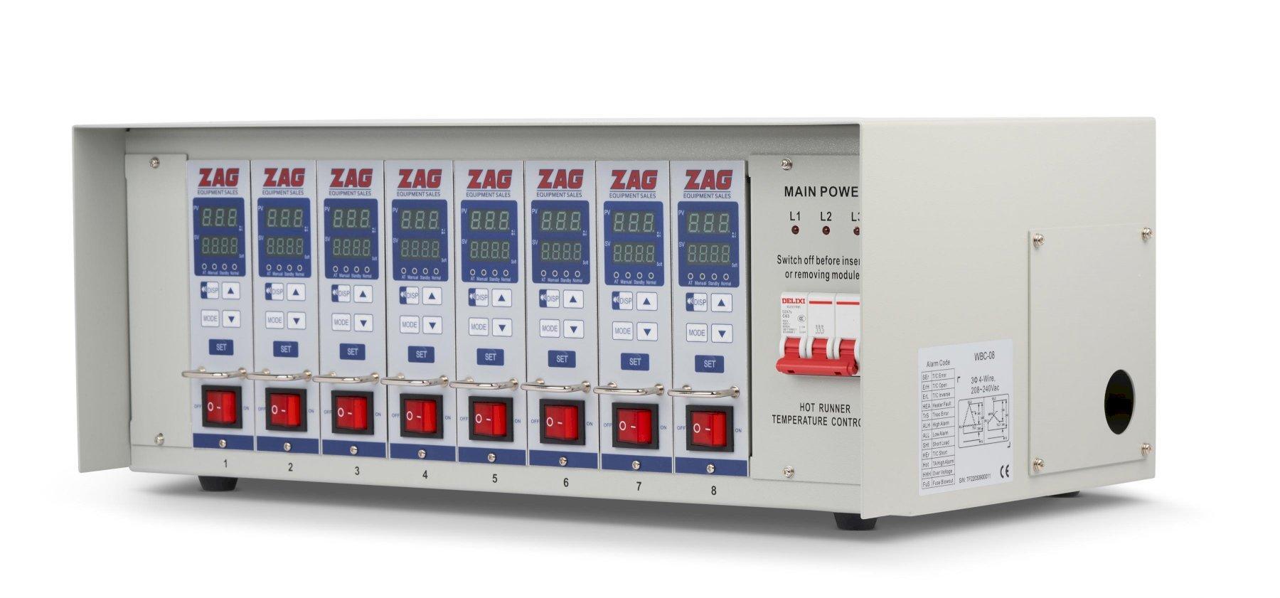 ZAG Equipment New TempEase HRCII-08 Hot Runner Controller, 8 zone, 240V