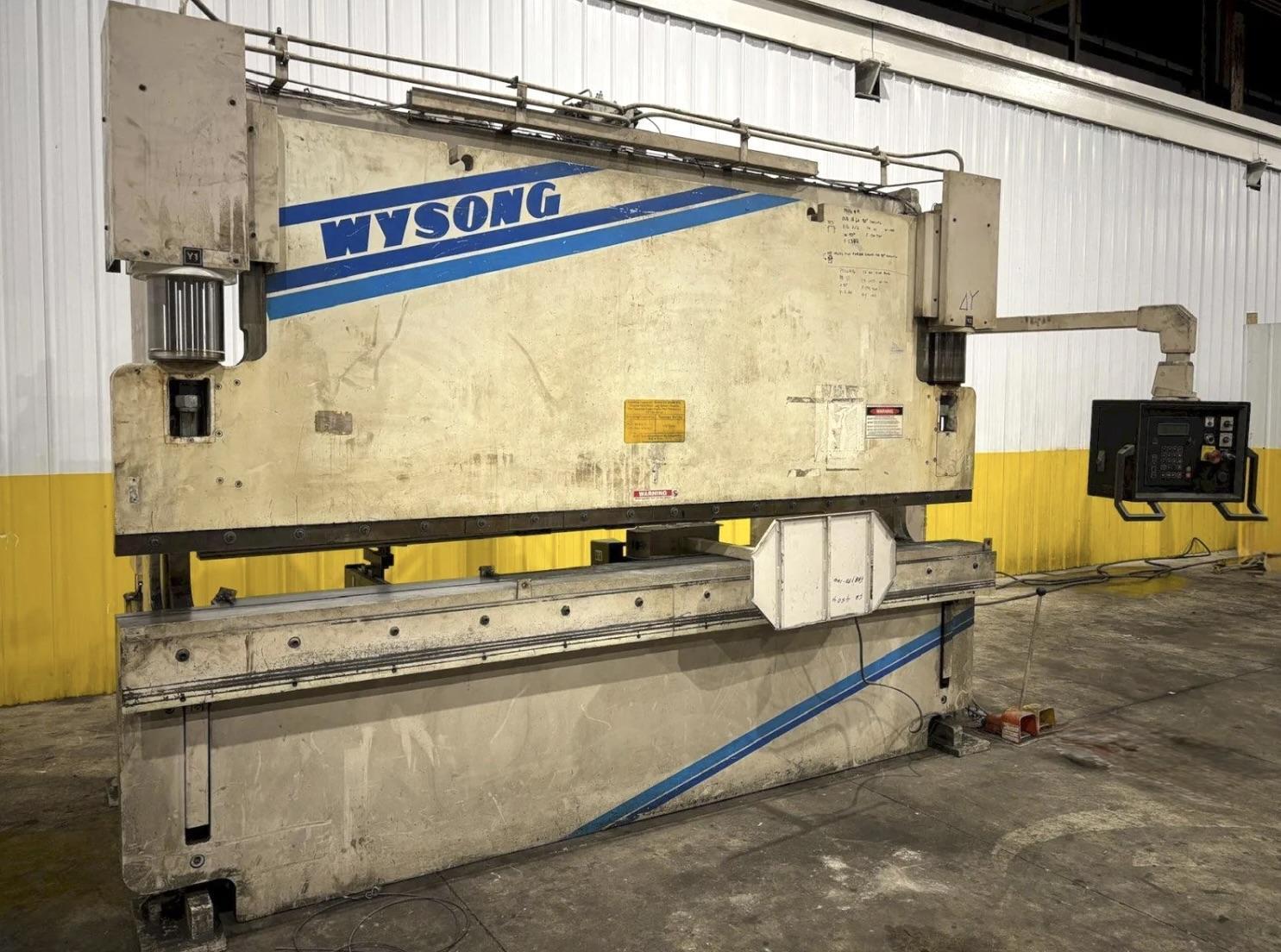 180 TON X 12' WYSONG FAB180-144 CNC HYDRAULIC PRESS BRAKE. STOCK # 0733220