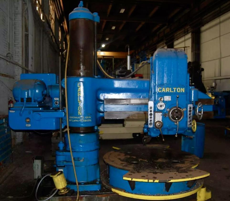 5' CARLTON RADIAL ARM DRILL. STOCK # 0654126