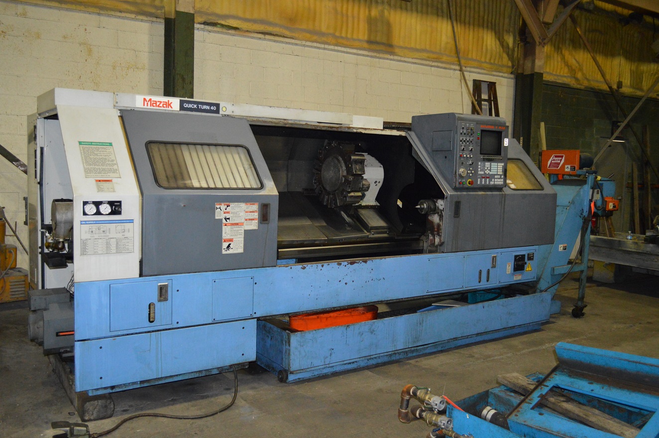 MAZAK QTN40 CNC LATHE w/Mazatrol T-Plus Control, 12