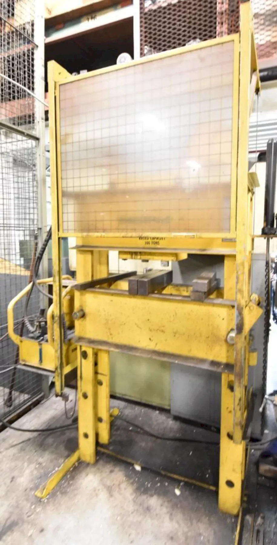 100 TON ENERPAC H-FRAME HYDRAULIC PRESS: YOBRO #25886