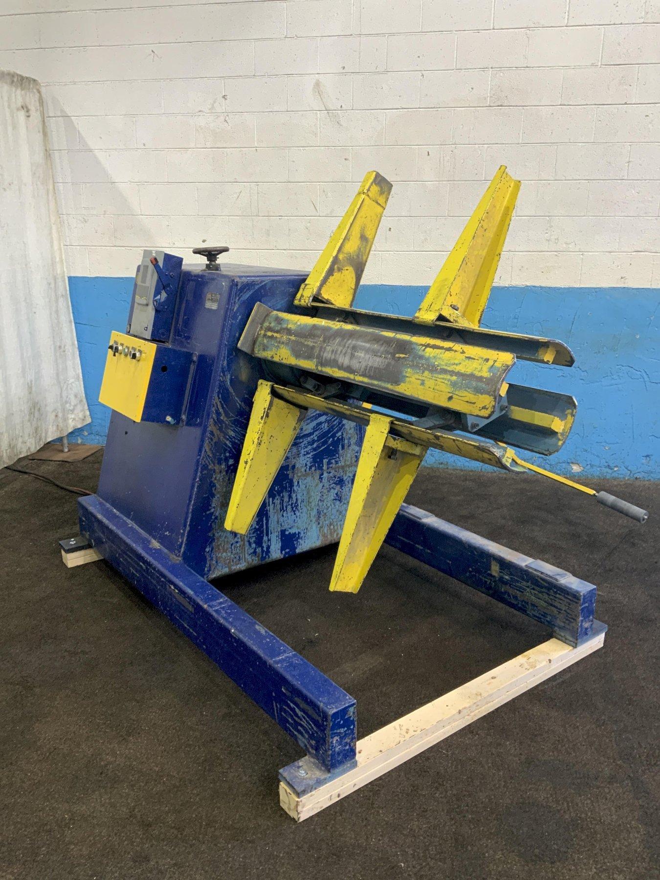 10,000 LB X 36" MECON INDUSTRIES MODEL 10036 POWER UNCOILER: STOCK #81084