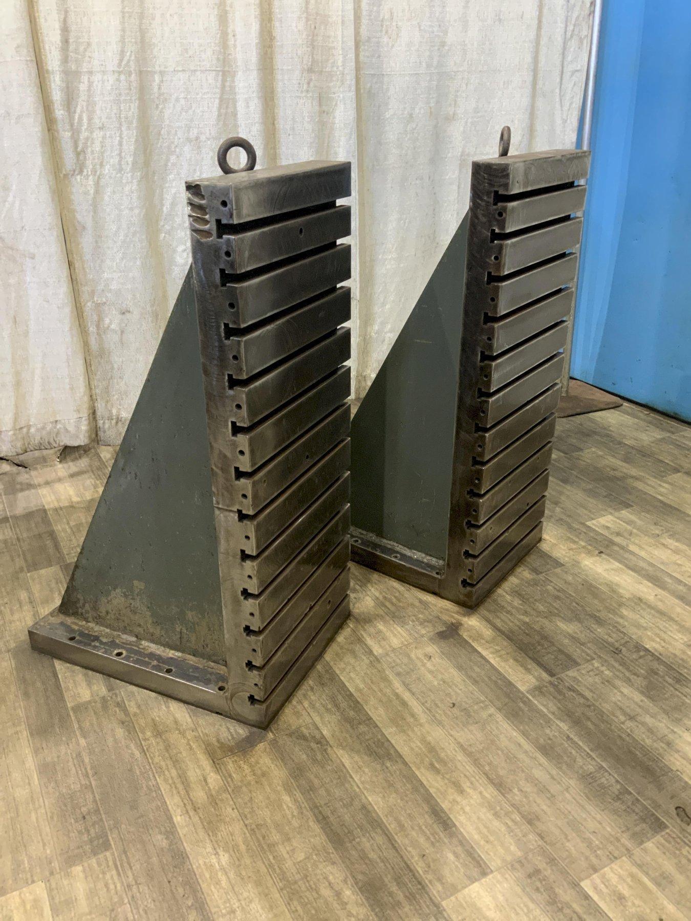 (2) 43-3/4" X 17-5/8" X 26-1/4" T SLOTTED ANGLE PLATES: STOCK #81167
