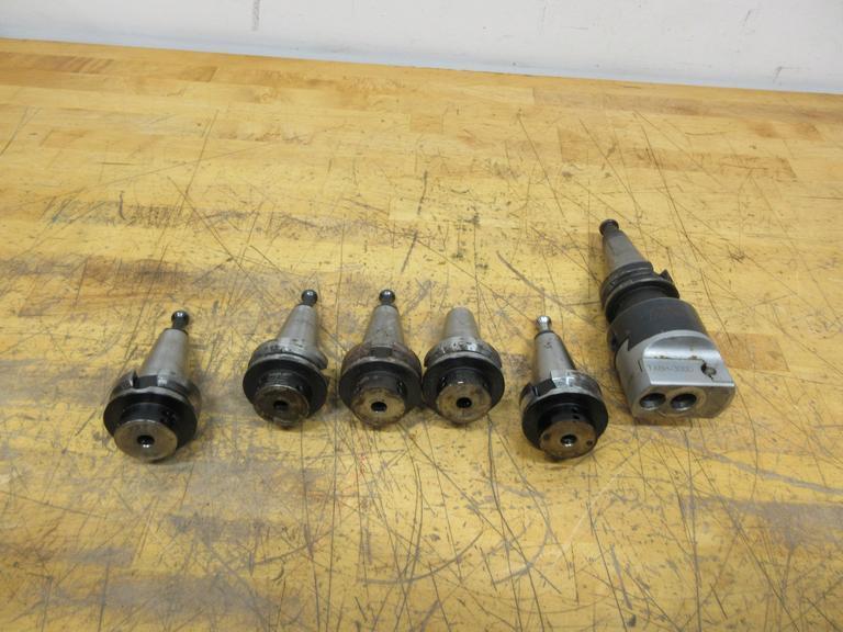 BT-Tool Holders - with (1) Criterion TABH-300D High Precision Boring Head, and (5 pcs)  Parlec BT-40 Collet Chucks- Auction Item