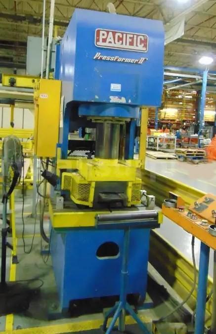 100 TON PACIFIC MODEL #PFII PRESSFORMER HYDRAULIC C FRAME PRESS: YOBRO #26212