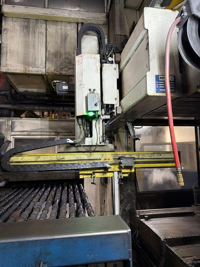 630 Ton, AP&T HOT STAMPING HYDRAULIC PRESS LINE w/SCHWARTZ ROLLER HEARTH FURNACE