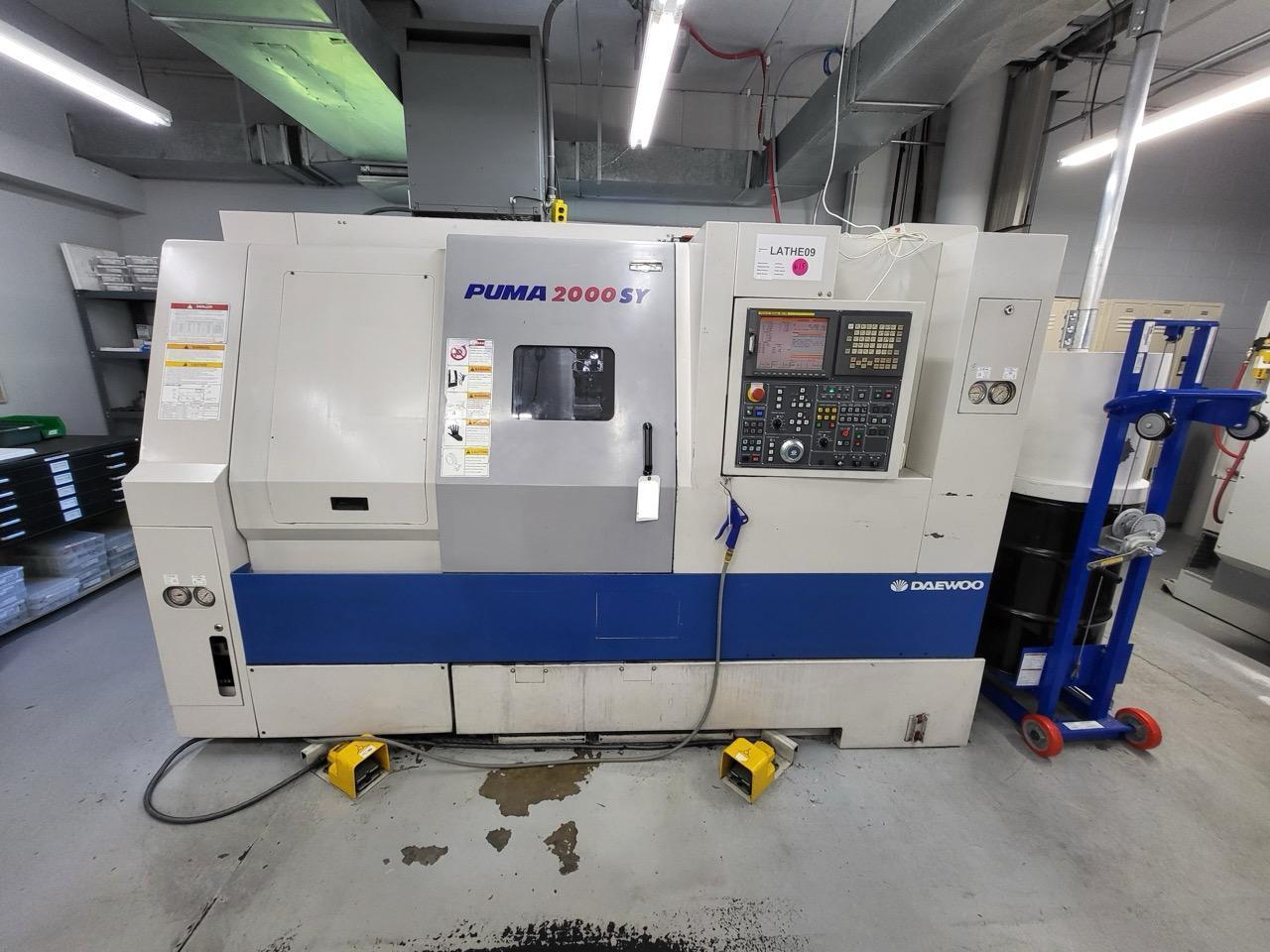 Daewoo PUMA 2000SY Multi-Axis CNC Lathe, 2004 – Tool Setter, Sub Spindle