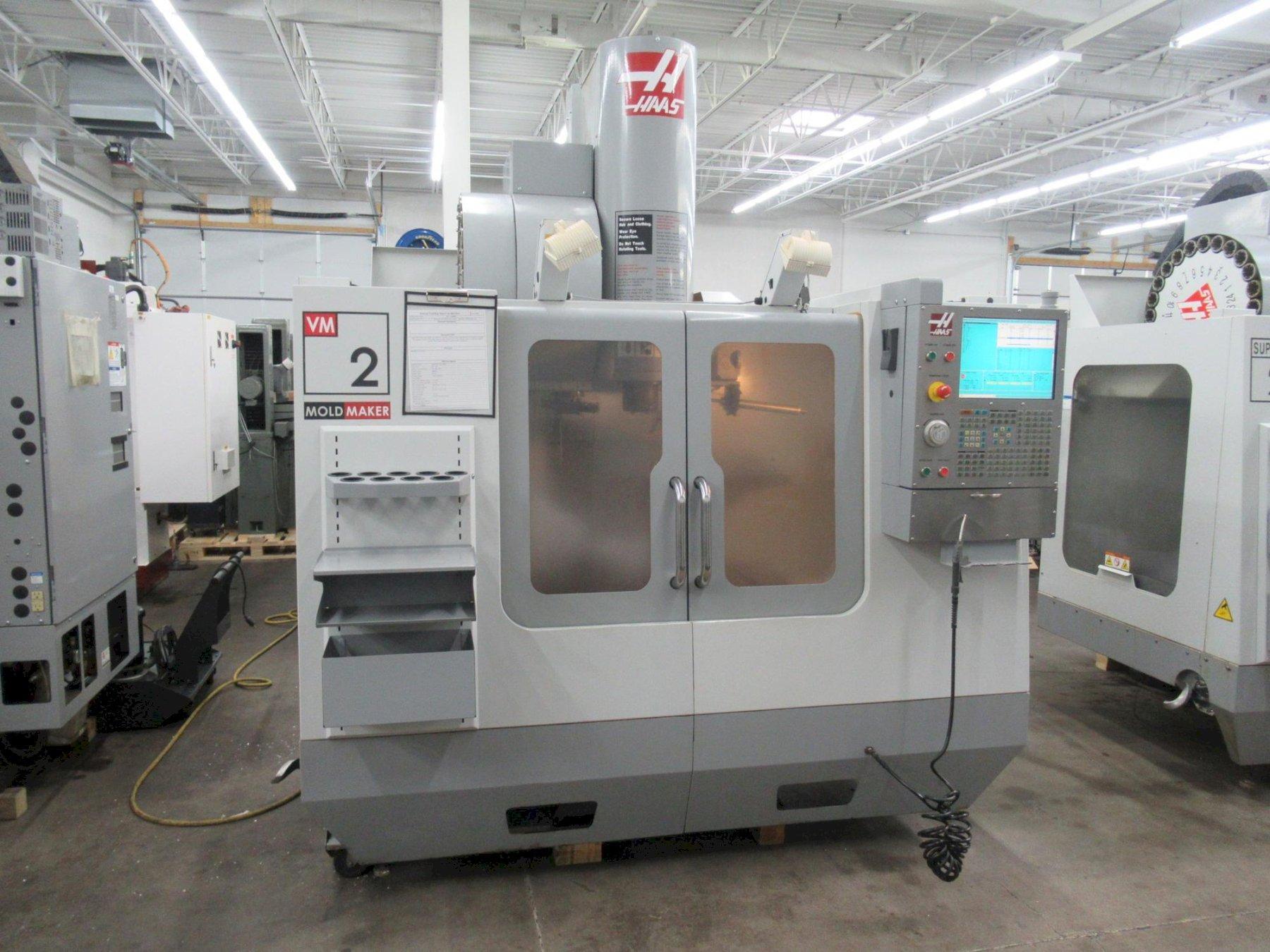 Haas VM-2 CNC Vertical Machining Center w 4th Axis Drive, Chip Auger, Coolant System, Rigid Tapping