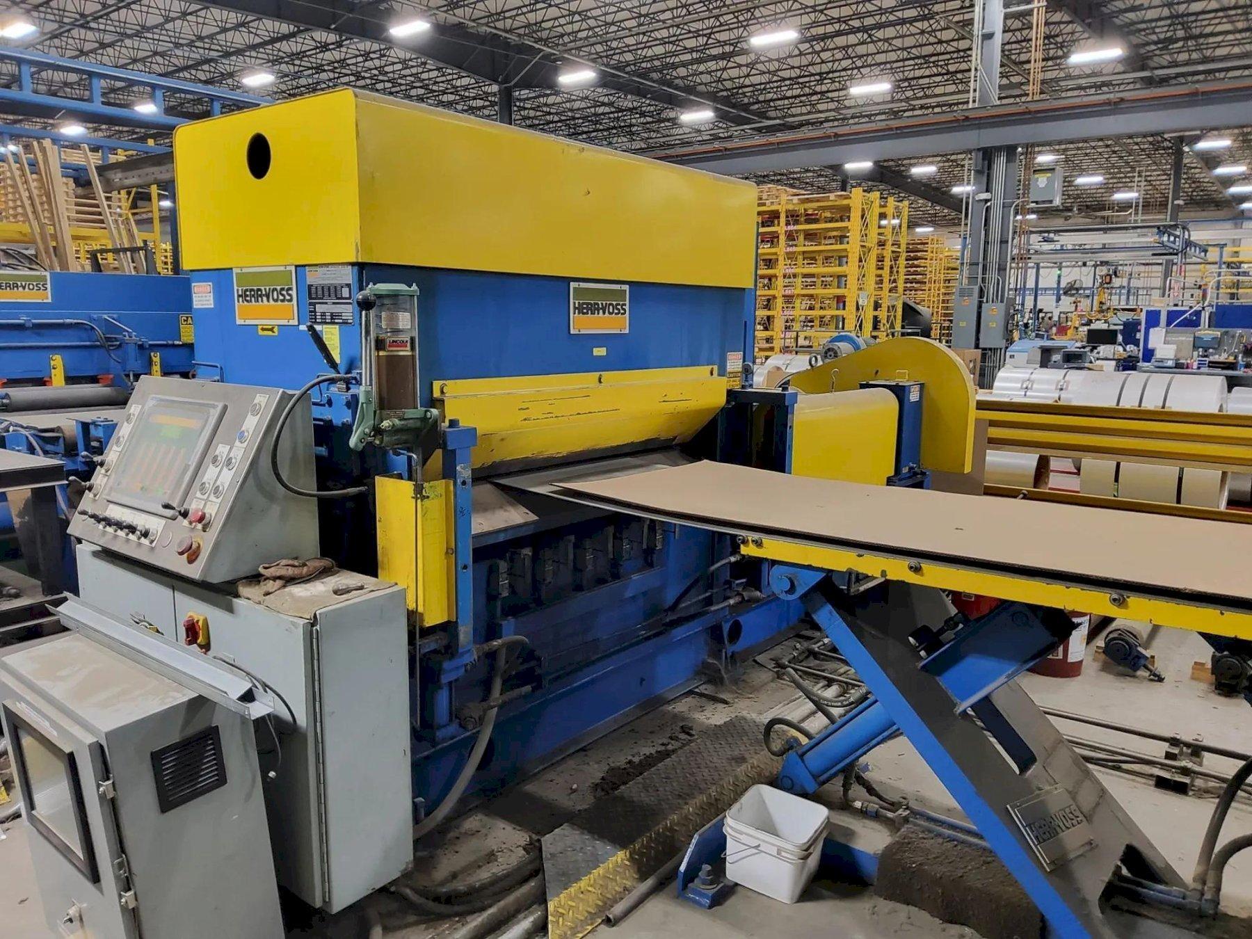 48" X 20,000LBS X .80" HERR VOSS CUT-TO-LENGTH LINE W/PRECISION LEVELER